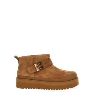 Tory Burch Mellow Shearling Platform Ankle Boots - NWT